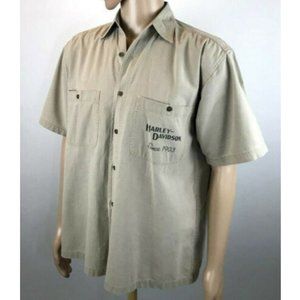 Harley Davidson  Vintage 90 Years Garage Shirt  Sz M